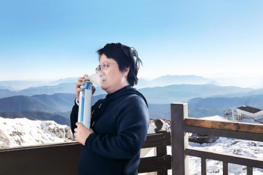 Bærbar ilt respirator