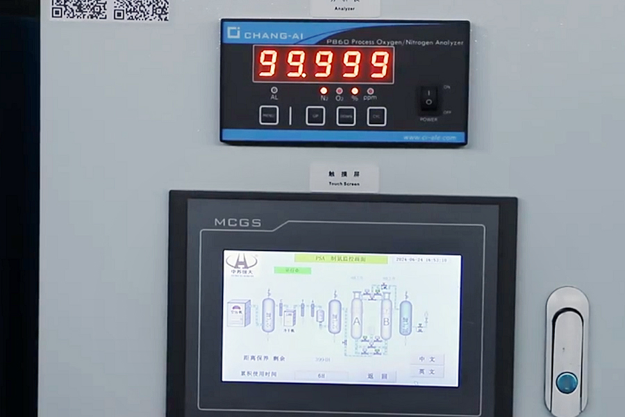 Iranske kunder besøger fabrikken for at inspicere 99.999% nitrogengenerator