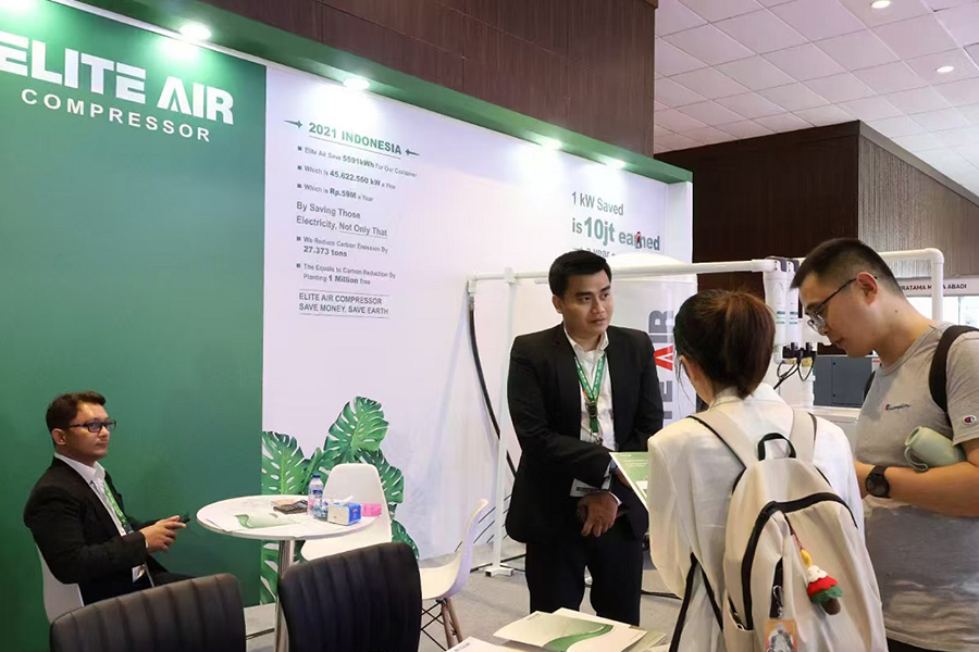 Jiangsu Luoming Foreign Trade Business Manager besøgte produktion af Indonesien