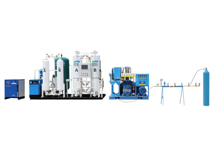 Medicinsk iltfyldningssystem på stedet